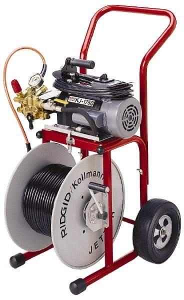 Ridgid - Electric Battery Drain Cleaning Machine - For 1-1/4" to 4" Pipe, 110' Cable - Exact Tool & Supply