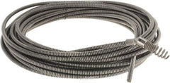 Ridgid - 5/16" x 50' Drain Cleaning Machine Cable - Drophead, 3/4" to 1-1/2" Pipe, Use with Models K39, K40 & K50 - Exact Tool & Supply