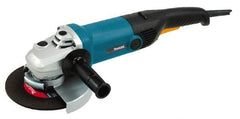 Makita - 7" Wheel Diam, 6,000 RPM, Corded Angle & Disc Grinder - 5/8-11 Spindle, 120 Volts, 15 Amps, Side Exhaust - Exact Tool & Supply
