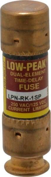 Cooper Bussmann - 125 VDC, 250 VAC, 1 Amp, Time Delay General Purpose Fuse - Fuse Holder Mount, 50.8mm OAL, 100 at DC, 300 at AC (RMS) kA Rating, 9/16" Diam - Exact Tool & Supply