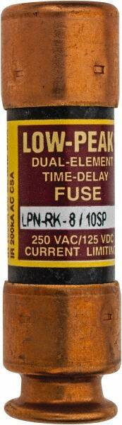 Cooper Bussmann - 125 VDC, 250 VAC, 0.8 Amp, Time Delay General Purpose Fuse - Fuse Holder Mount, 50.8mm OAL, 100 at DC, 300 at AC (RMS) kA Rating, 9/16" Diam - Exact Tool & Supply