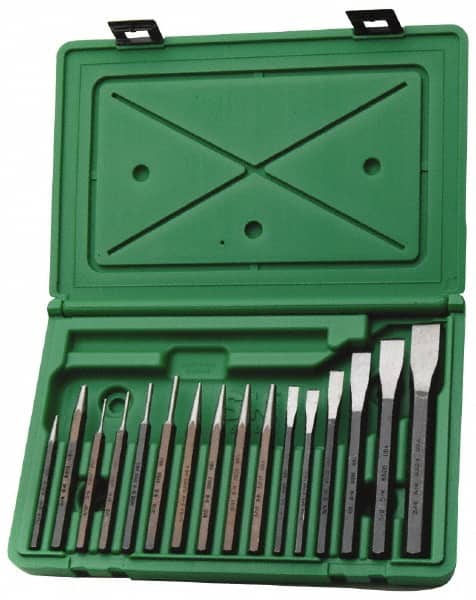 SK - 16 Piece Punch & Chisel Set - Exact Tool & Supply