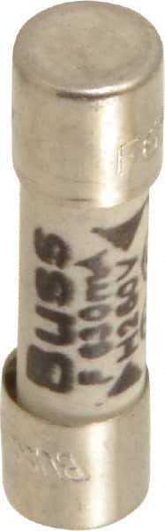 Cooper Bussmann - 250 VAC, 32 VDC, 0.63 Amp, Fast-Acting Miniature Ceramic Fuse - 20mm OAL, 5mm Diam - Exact Tool & Supply