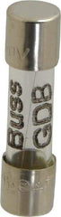 Cooper Bussmann - 250 VAC, 32 VDC, 1.6 Amp, Fast-Acting Miniature Glass Fuse - 20mm OAL, 5mm Diam - Exact Tool & Supply