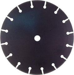 Disston - 12" Diam, 3/4 & 1" Arbor Hole Diam, Wet & Dry Cut Saw Blade - Tungsten Carbide-Tipped, Standard Round Arbor - Exact Tool & Supply
