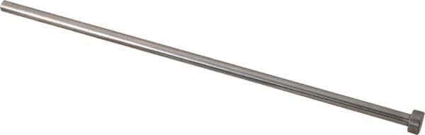 Gibraltar - 7/32" Pin Diam, 13/32" Head Diam x 3/16" Head Height, 8" OAL, Straight Ejector Pin - Steel, 7-13/16" Pin Length - Exact Tool & Supply