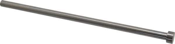 Gibraltar - 5/16" Pin Diam, 1/2" Head Diam x 1/4" Head Height, 8" OAL, Straight Ejector Pin - Steel, 7-3/4" Pin Length - Exact Tool & Supply