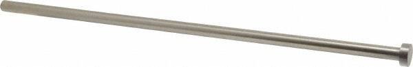 Gibraltar - 13/32" Pin Diam, 11/16" Head Diam x 1/4" Head Height, 14" OAL, Straight Ejector Pin - Steel, 13-3/4" Pin Length - Exact Tool & Supply