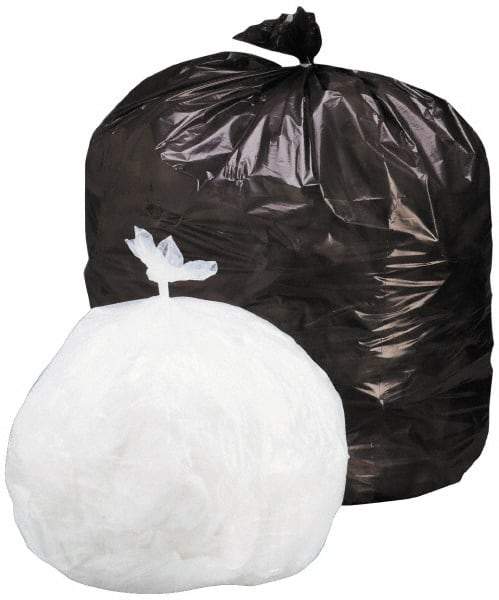 Ability One - 1 mil Thick, Heavy-Duty Trash Bags - Low-Density Polyethylene (LDPE), 36" Wide x 58" High, Orange - Exact Tool & Supply