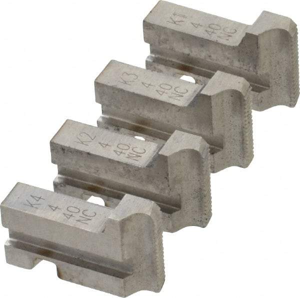 GTD - #4-40 UNC Thread, 15° Hook Angle, Projection, Right Hand High Speed Steel Chaser - Geometric 5/16 DS Compatibility, 45° Chamfer Angle - Exact Tool & Supply