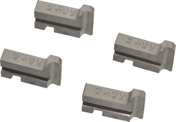 GTD - #5-40 UNC Thread, 10° Hook Angle, Projection, Right Hand High Speed Steel Chaser - Geometric 5/16 DS Compatibility, 45° Chamfer Angle - Exact Tool & Supply