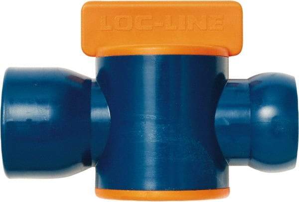 Loc-Line - 3/4" ID Coolant Hose NPT Valve - Female to Female Connection, Acetal Copolymer Body, NPT, Use with Loc-Line Modular Hose Systems - Exact Tool & Supply