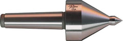 Riten - MT5 Taper Shank, 3-1/2" Head Diam 1,165 Lb Capacity Live Center - 3,500 Max RPM, 4-5/8" Head Length, 3/4" Point Diam, 1-1/8" Point Len, 1,165 Lb Max Workpc, 4-5/8" OAL, Pipe Nose Point - Exact Tool & Supply