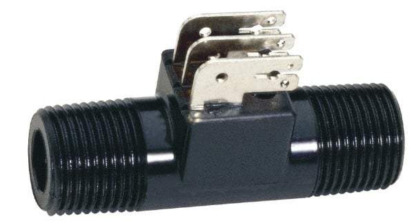Gems Sensors - 200 psi, Nylon Housing, Turbine Flow Rate Sensor - 0.26 to 2.6 Flow Set Point, 0.26 to 2.6 GPM - Exact Tool & Supply