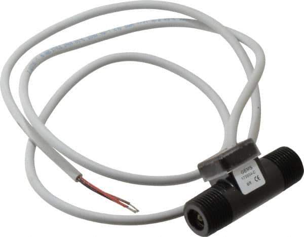 Gems Sensors - 200 psi, Nylon Housing, Turbine Flow Rate Sensor - 0.26 to 4 Flow Set Point, 0.26 to 4 GPM - Exact Tool & Supply