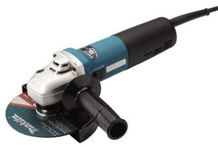 Makita - 6" Wheel Diam, 4,000 to 9,000 RPM, Corded Angle & Disc Grinder - 5/8-11 Spindle, 120 Volts, 12 Amps - Exact Tool & Supply