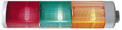 Edwards Signaling - Incandescent Lamp, Amber, Blue, Red, Steady, Preassembled Stackable Tower Light Module Unit - 120 VAC, 0.30 Amp, IP54, IP65 Ingress Rating, 3R, 4X NEMA Rated, Pipe Mount - Exact Tool & Supply