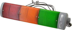 Edwards Signaling - Incandescent Lamp, Amber, Green, Red, Steady, Preassembled Stackable Tower Light Module Unit - 120 VAC, 0.32 Amp, IP54, IP65 Ingress Rating, 3R, 4X NEMA Rated, Pipe Mount - Exact Tool & Supply