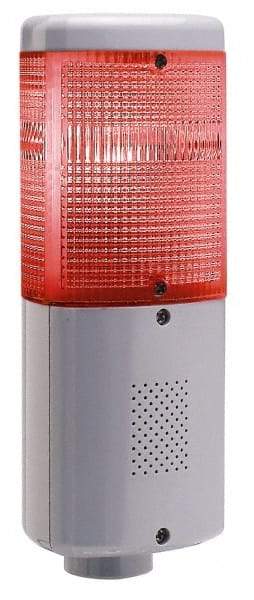 Edwards Signaling - LED Lamp, Amber, Green, Red, Flashing and Steady, Stackable Tower Light Module - 120 VAC, 0.12 Amp, IP65 Ingress Rating, 3R, 4X NEMA Rated, Pipe Mount - Exact Tool & Supply