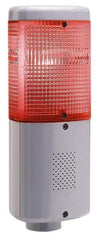 Edwards Signaling - LED Lamp, Amber, Green, Red, Flashing and Steady, Stackable Tower Light Module - 120 VAC, 0.12 Amp, IP65 Ingress Rating, 3R, 4X NEMA Rated, Pipe Mount - Exact Tool & Supply