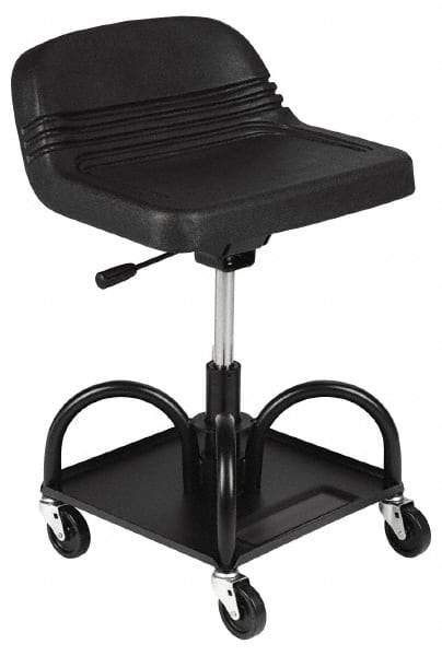 Whiteside - 400 Lb Capacity, 4 Wheel Adjustable Creeper Seat - Steel, 15" Long x 22" Overall Height x 15" Wide - Exact Tool & Supply