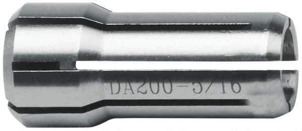 Accupro - 7 Piece, 1/16" to 1/4" Capacity, Double Angle Collet Set - 0.02mm TIR, Series DA300 - Exact Tool & Supply