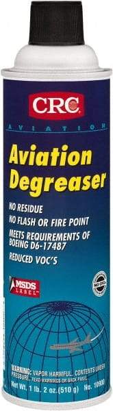 CRC - 20 oz Aerosol Aviation Degreaser - Aerosol, Halogenated - Exact Tool & Supply