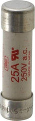 Cooper Bussmann - 250 VAC/VDC, 15 Amp, Fast-Acting Semiconductor/High Speed Fuse - 50.8mm OAL, 200 (RMS), 50 at DC kA Rating, 9/16" Diam - Exact Tool & Supply