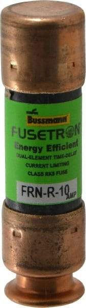 Cooper Bussmann - 125 VDC, 250 VAC, 10 Amp, Time Delay General Purpose Fuse - Fuse Holder Mount, 50.8mm OAL, 20 at DC, 200 (RMS) kA Rating, 9/16" Diam - Exact Tool & Supply