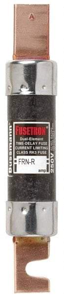 Cooper Bussmann - 125 VDC, 250 VAC, 110 Amp, Time Delay General Purpose Fuse - Bolt-on Mount, 7-1/8" OAL, 20 at DC, 200 (RMS) kA Rating, 1-9/16" Diam - Exact Tool & Supply