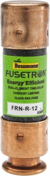 Cooper Bussmann - 125 VDC, 250 VAC, 12 Amp, Time Delay General Purpose Fuse - Fuse Holder Mount, 50.8mm OAL, 20 at DC, 200 (RMS) kA Rating, 9/16" Diam - Exact Tool & Supply