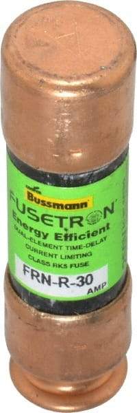 Cooper Bussmann - 125 VDC, 250 VAC, 30 Amp, Time Delay General Purpose Fuse - Fuse Holder Mount, 50.8mm OAL, 20 at DC, 200 (RMS) kA Rating, 9/16" Diam - Exact Tool & Supply