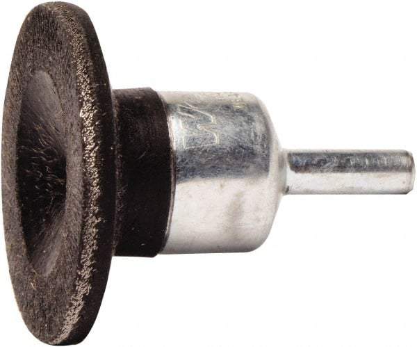 Weiler - Crimped, End Brushes - 1-3/4" .006 WIRE ENCPSLTD FALRED ENDBRUSH - Exact Tool & Supply