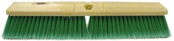 Weiler - 18" General Purpose Synthetic Push Broom - 3" Bristle Length, Foam Block, Threaded Handle Connection, Handle Sold Separately - Exact Tool & Supply