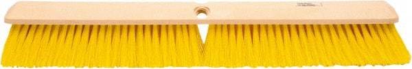 Weiler - 24" General Purpose Polypropylene Push Broom - 3" Bristle Length, Foam Block, Threaded Handle Connection, Handle Sold Separately - Exact Tool & Supply