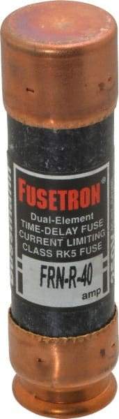 Cooper Bussmann - 125 VDC, 250 VAC, 40 Amp, Time Delay General Purpose Fuse - Fuse Holder Mount, 76.2mm OAL, 20 at DC, 200 (RMS) kA Rating, 13/16" Diam - Exact Tool & Supply