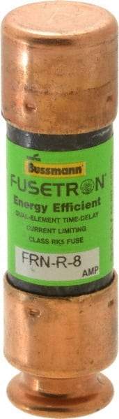 Cooper Bussmann - 125 VDC, 250 VAC, 8 Amp, Time Delay General Purpose Fuse - Fuse Holder Mount, 50.8mm OAL, 20 at DC, 200 (RMS) kA Rating, 9/16" Diam - Exact Tool & Supply