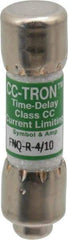 Cooper Bussmann - 300 VDC, 600 VAC, 0.4 Amp, Time Delay General Purpose Fuse - Fuse Holder Mount, 1-1/2" OAL, 200 at AC (RMS) kA Rating, 13/32" Diam - Exact Tool & Supply