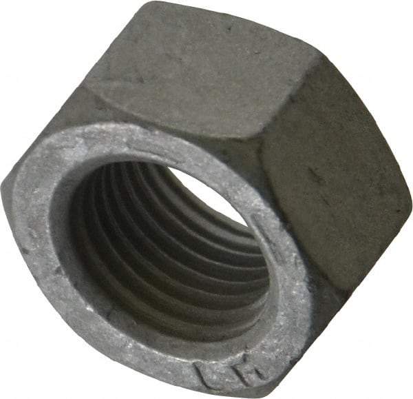 Armor Coat - 1/2-20 UNF Steel Right Hand Hex Nut - 3/4" Across Flats, 7/16" High, Armor Coat Finish - Exact Tool & Supply