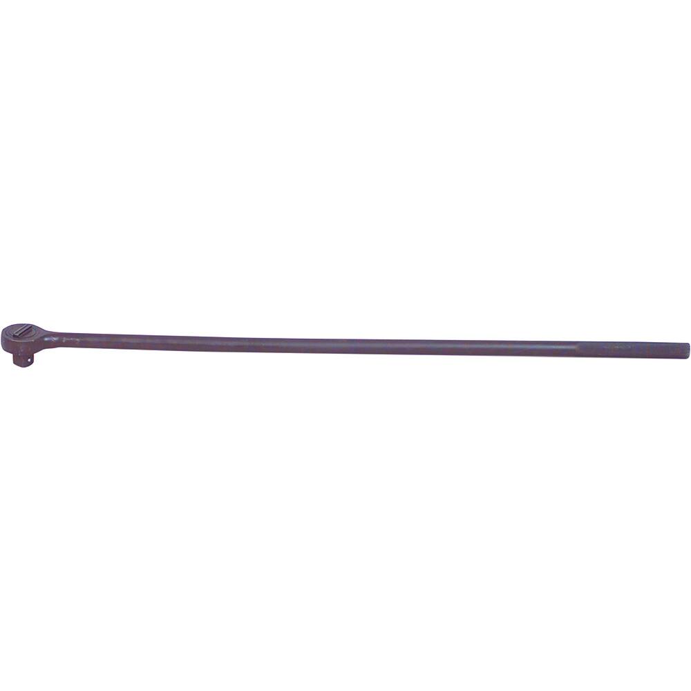Wright Tool & Forge - Ratchets; Tool Type: Ratchet ; Drive Size (Inch): 1 ; Head Shape: Round ; Head Features: Reversible ; Finish/Coating: Black Industrial ; Overall Length (Inch): 42 - Exact Tool & Supply