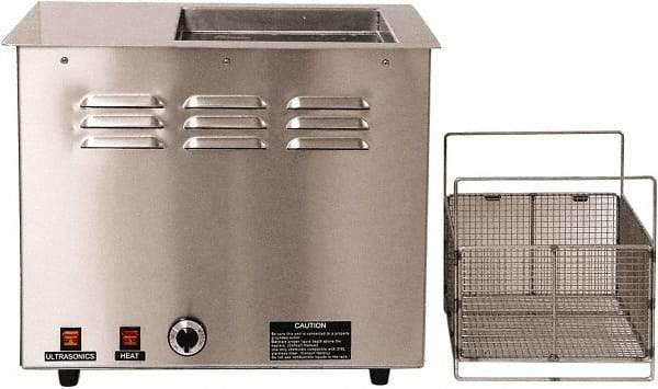 Graymills - Bench Top Water-Based Ultrasonic Cleaner - 7 Gal Max Operating Capacity, 316 Stainless Steel Tank, 438.15mm High x 21" Long x 18" Wide, 120 Input Volts - Exact Tool & Supply
