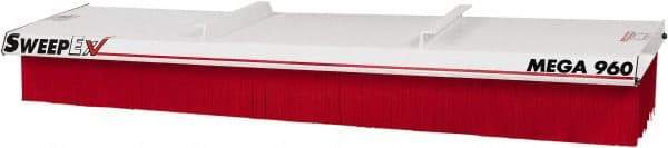 Sweepex - 12" Long x 96" Wide Sweeper Accessory - Stiff Polypropylene Bristles - Exact Tool & Supply