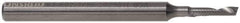 Accupro - 1/16" Cutting Diam x 1/4" Length of Cut, 1 Flute, Upcut Spiral Router Bit - Uncoated, Right Hand Cut, Solid Carbide, 1-1/2" OAL x 1/8" Shank Diam, Single Edge, 22° Helix Angle - Exact Tool & Supply