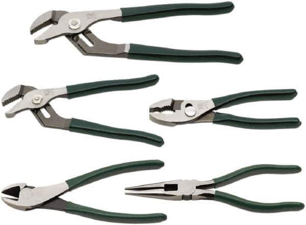 SK - 5 Piece Plier Set - Comes in Kit Roll - Exact Tool & Supply