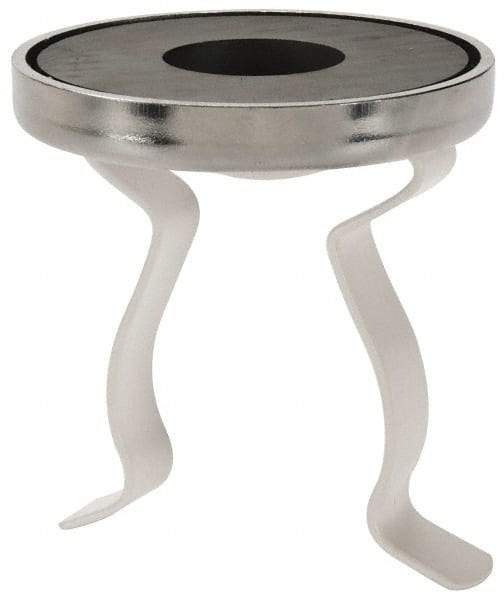 Mag-Mate - 41 Lb Max Pull Force, 2-7/8" Overall Height, 2.63" Diam, Ceramic Cup Magnet - Clamp Style, 1-7/8" Clamp Opening, Chrome Plated - Exact Tool & Supply