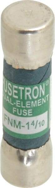 Cooper Bussmann - 250 VAC, 1.4 Amp, Time Delay General Purpose Fuse - Fuse Holder Mount, 1-1/2" OAL, 10 at 125 V kA Rating, 13/32" Diam - Exact Tool & Supply