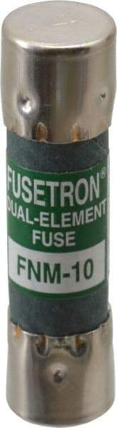 Cooper Bussmann - 250 VAC, 10 Amp, Time Delay General Purpose Fuse - Fuse Holder Mount, 1-1/2" OAL, 10 at 125 V kA Rating, 13/32" Diam - Exact Tool & Supply