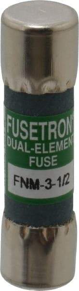 Cooper Bussmann - 250 VAC, 3.5 Amp, Time Delay General Purpose Fuse - Fuse Holder Mount, 1-1/2" OAL, 10 at 125 V kA Rating, 13/32" Diam - Exact Tool & Supply