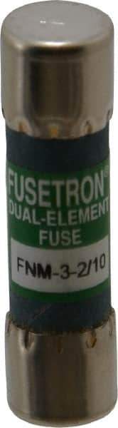 Cooper Bussmann - 250 VAC, 3.2 Amp, Time Delay General Purpose Fuse - Fuse Holder Mount, 1-1/2" OAL, 10 at 125 V kA Rating, 13/32" Diam - Exact Tool & Supply