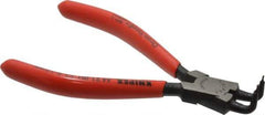 Knipex - Internal Retaining Ring Pliers - 5" OAL, Bent Nose - Exact Tool & Supply